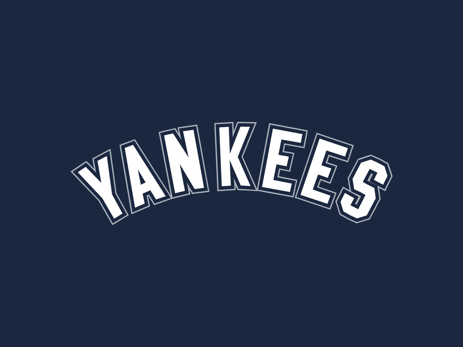 Mlb New York Yankees Logo Navy Background