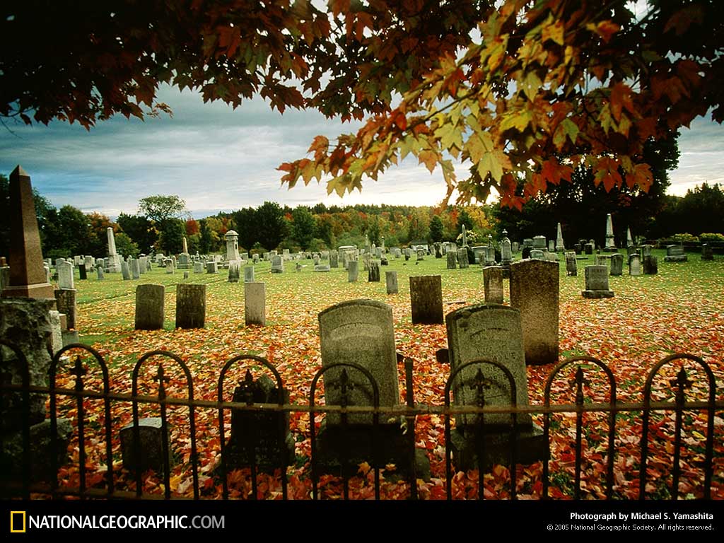 Vermont Fall Graveyard Photo Of The Day Picture Photography
