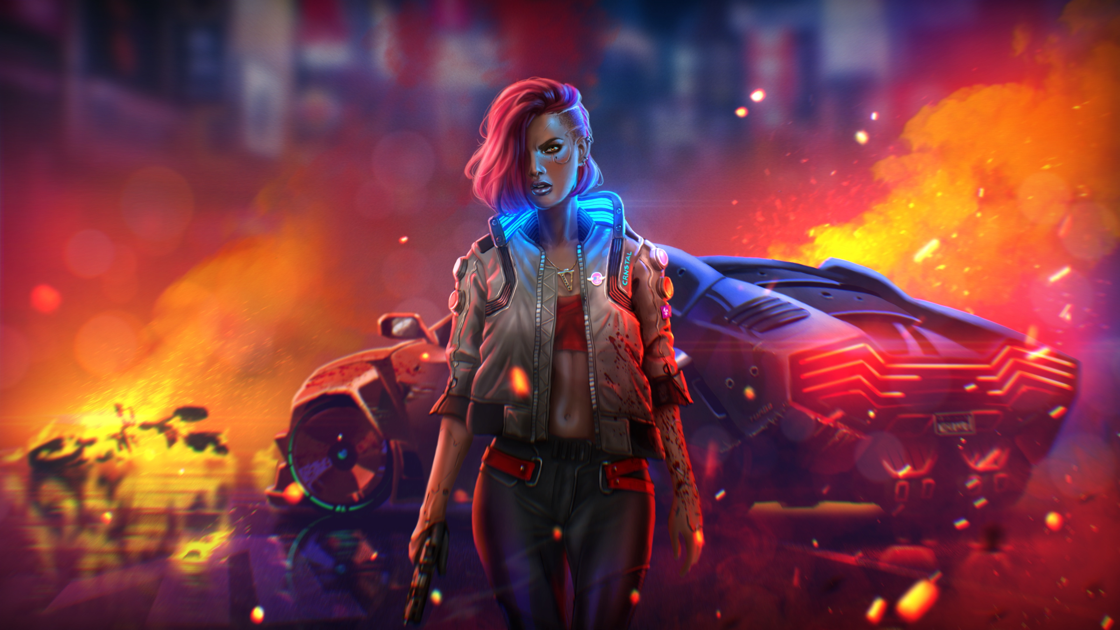 Cyberpunk 4k New Illustration Wallpaper HD Games Image