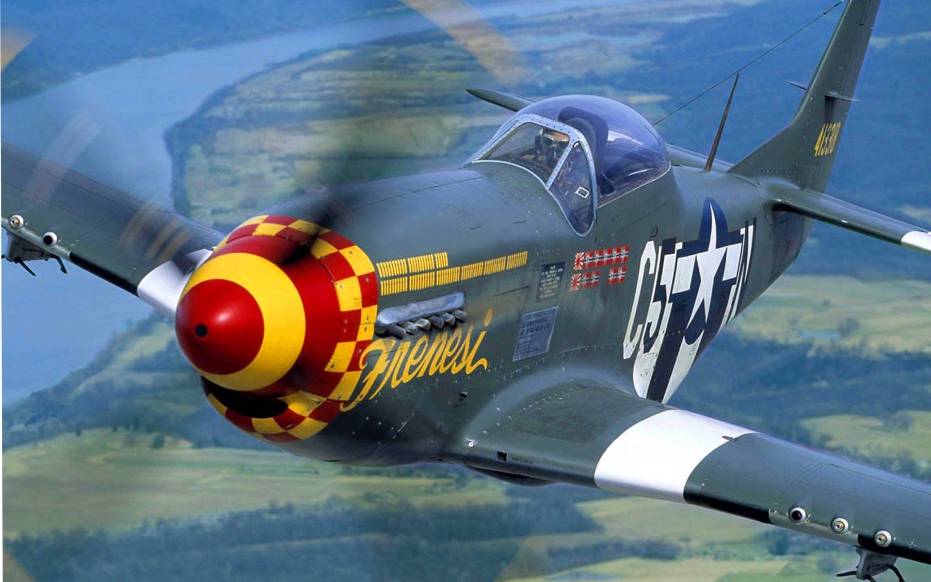 Aircraft P Mustang Wallpaper Background