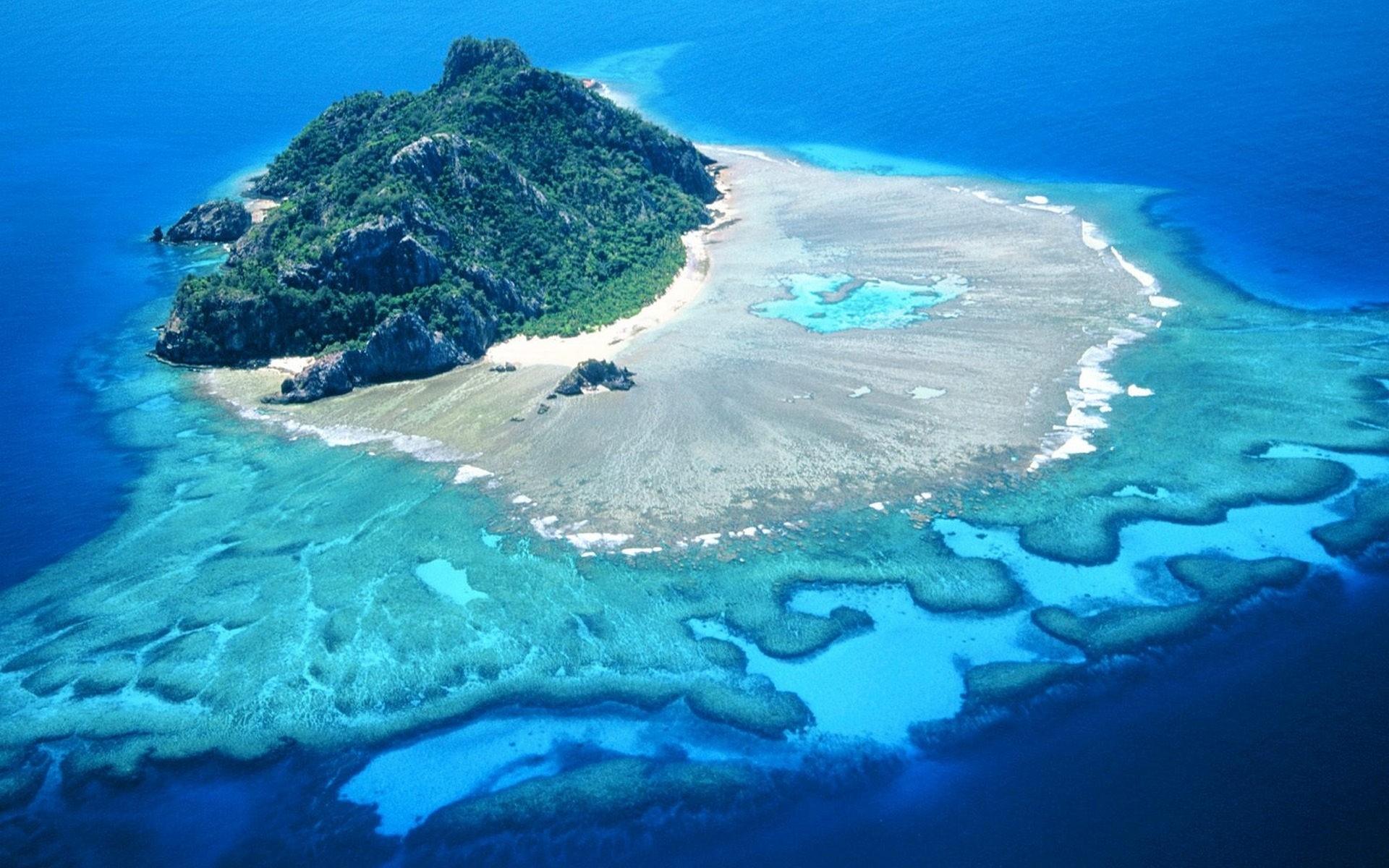 Insel Ocean Reef Hintergrundbilder Frei Fotos