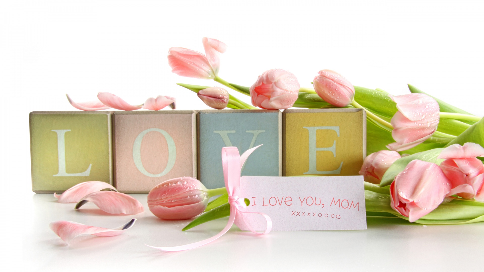 Tulips Flowers And Mom Love X Close