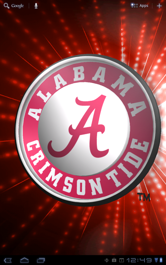 Alabama Crimson Tide Lwp Tone Android Apps On Google Play