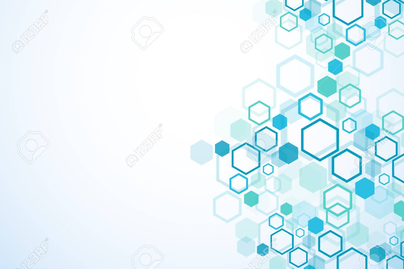 Abstract Medical Background DNA Research Hexagonal Structure 1300x866