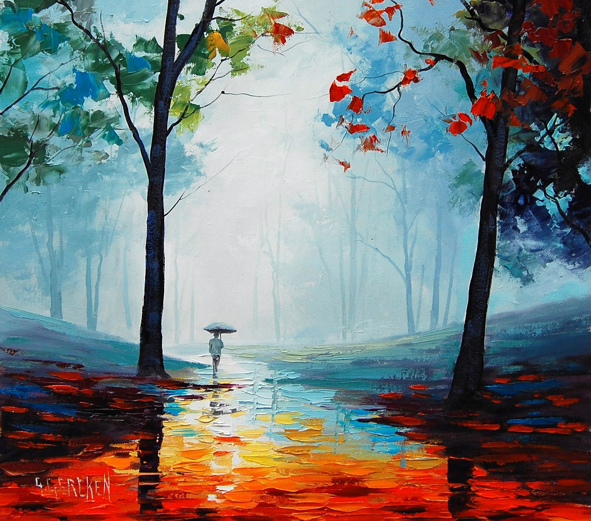 The Autumn Rain Wallpaper And Image Pictures Photos