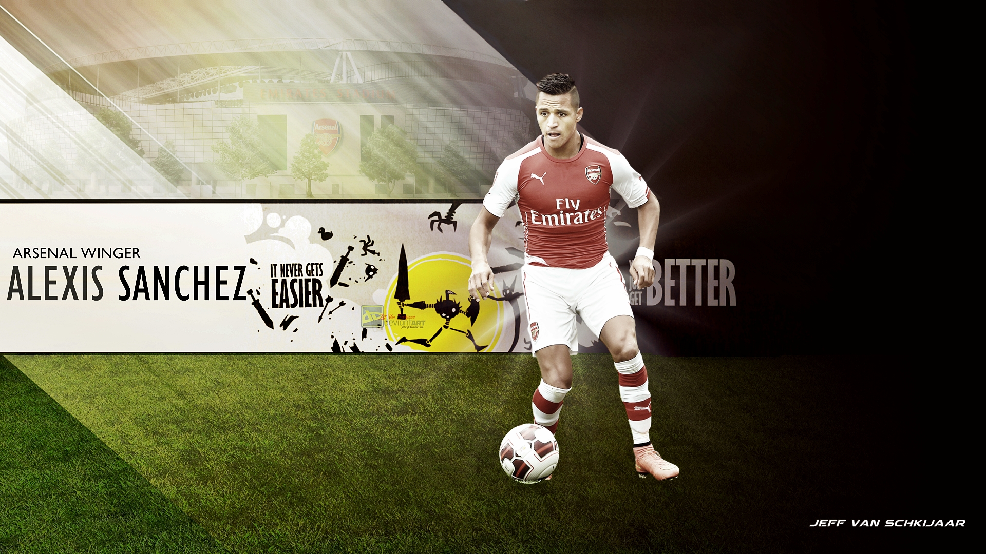 Alexis Sanchez Best Players Wallpapwer HD Wallpaper With