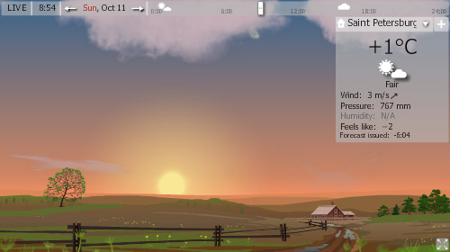 Desktop Application That Displays Live Weather Data And