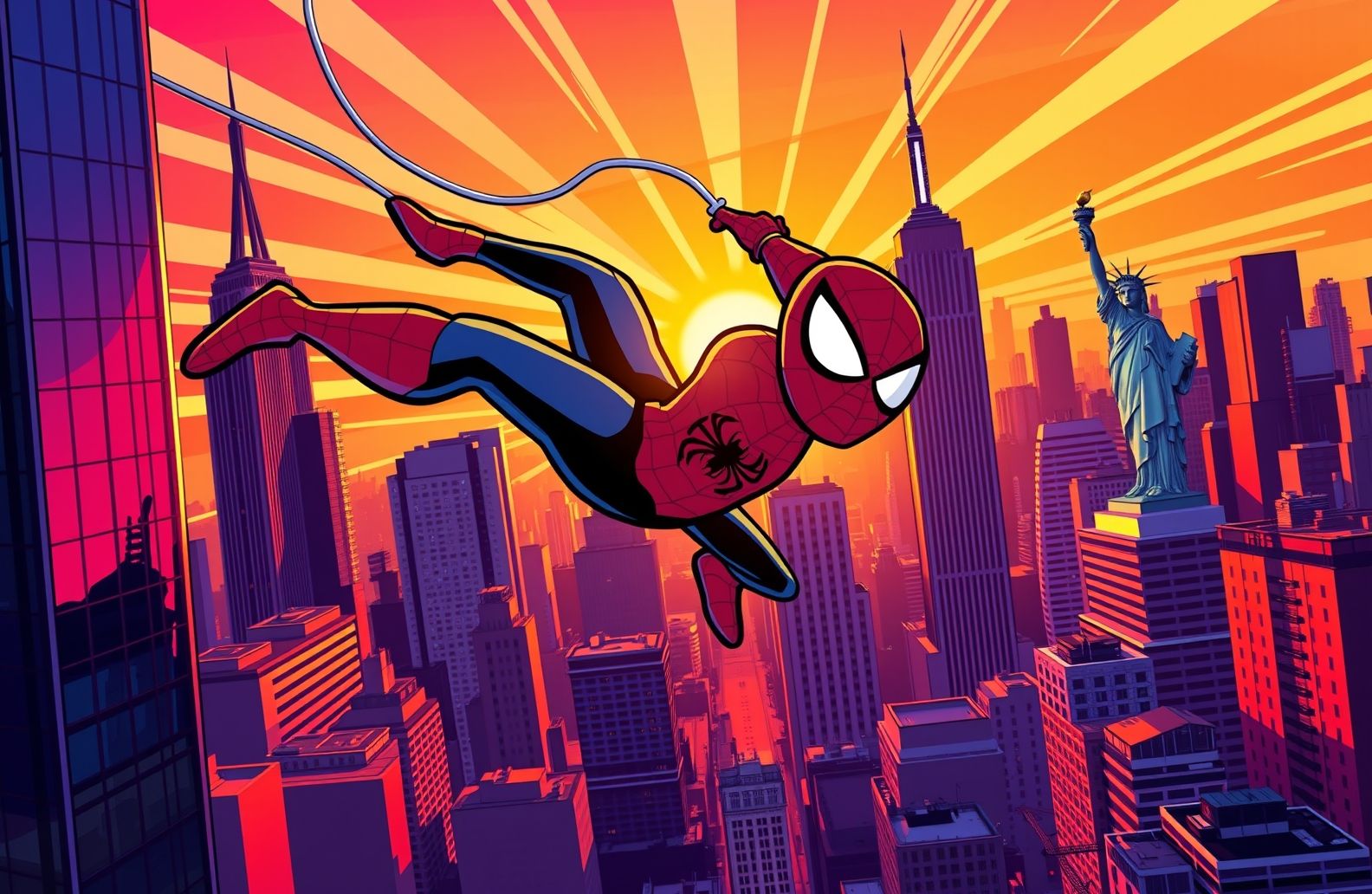 Spiderman Cartoon Wallpaper