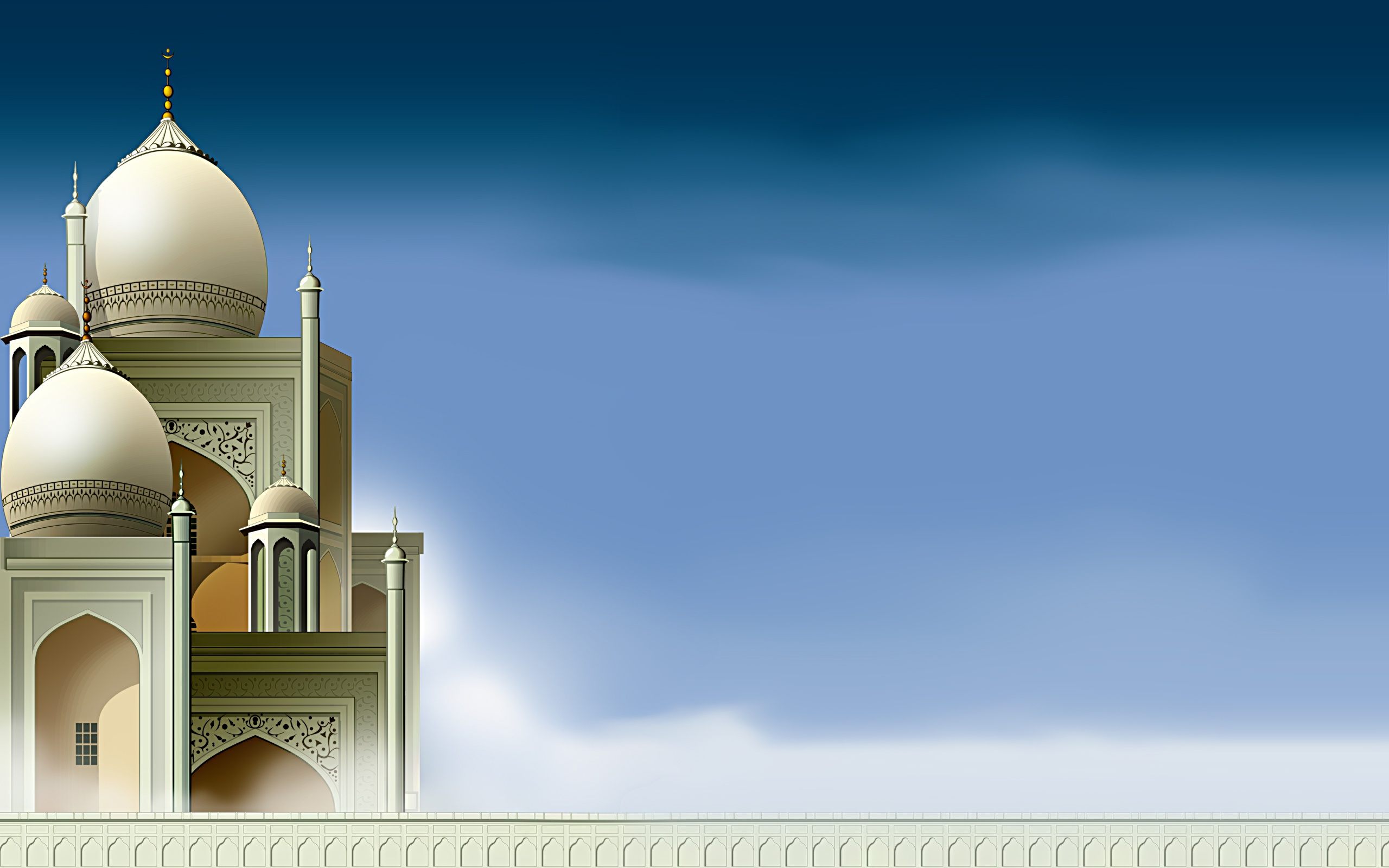 Beautiful Mosque Islamic Art Wallpaper HD Desktop