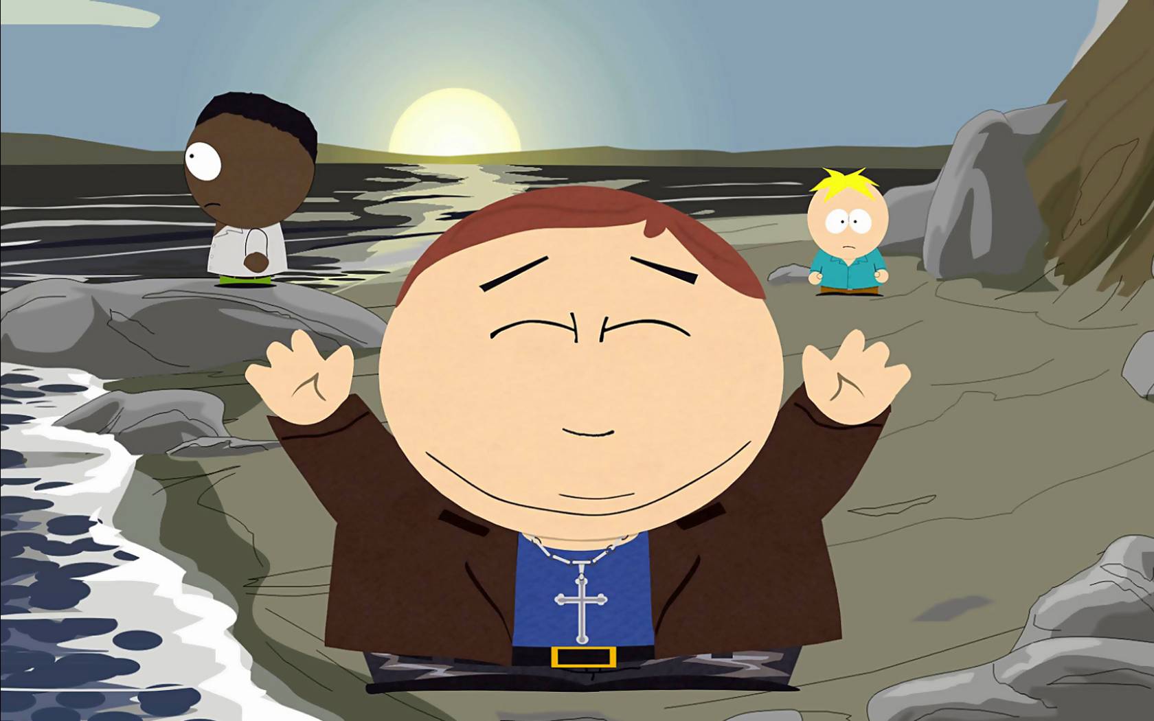 Christian Eric Cartman And Butters Faith South Park Rock