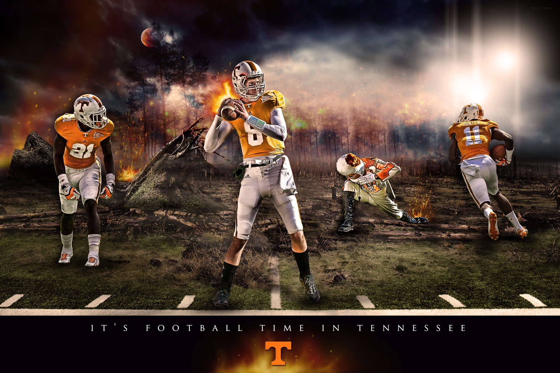 Tennessee Volunteers Football College Wallpaper Background