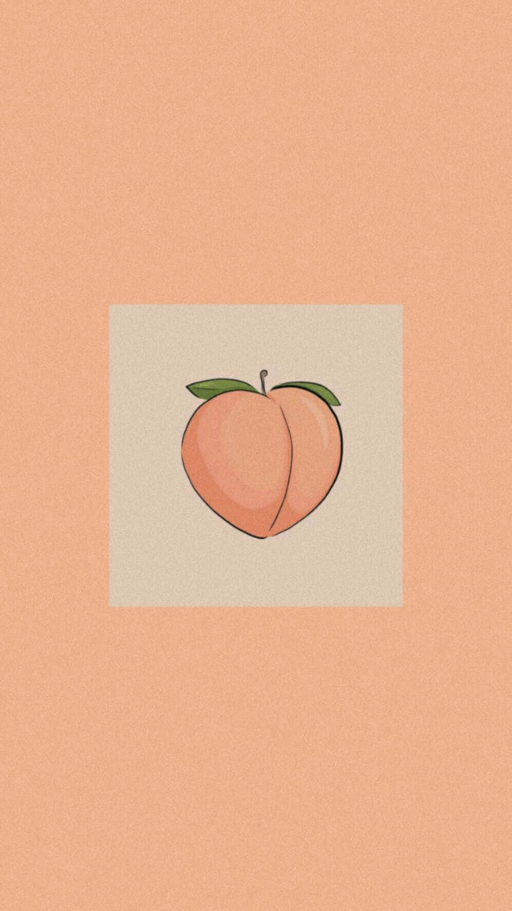 Orange Peach Aesthetic Wallpaper