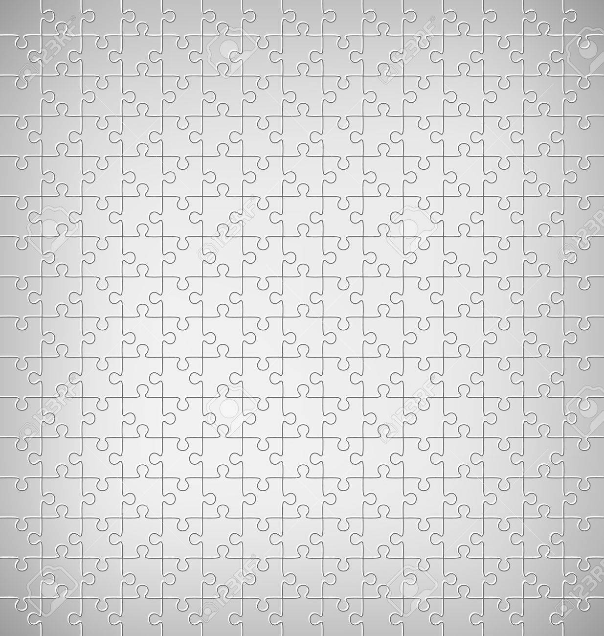 Jigsaw Puzzle Pattern On Grayscale Background Royalty