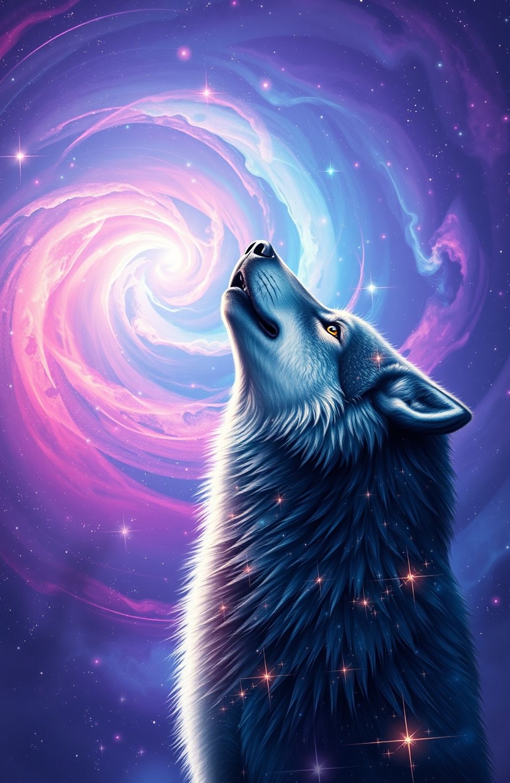 Galaxy Wolf Wallpaper