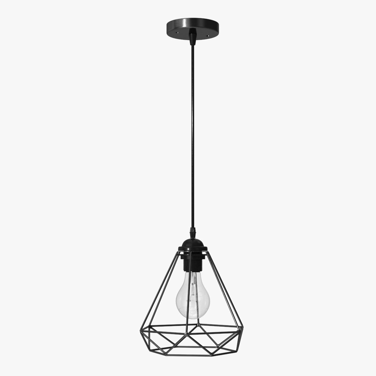 Pendant Light Black 3d Model Wallpaper