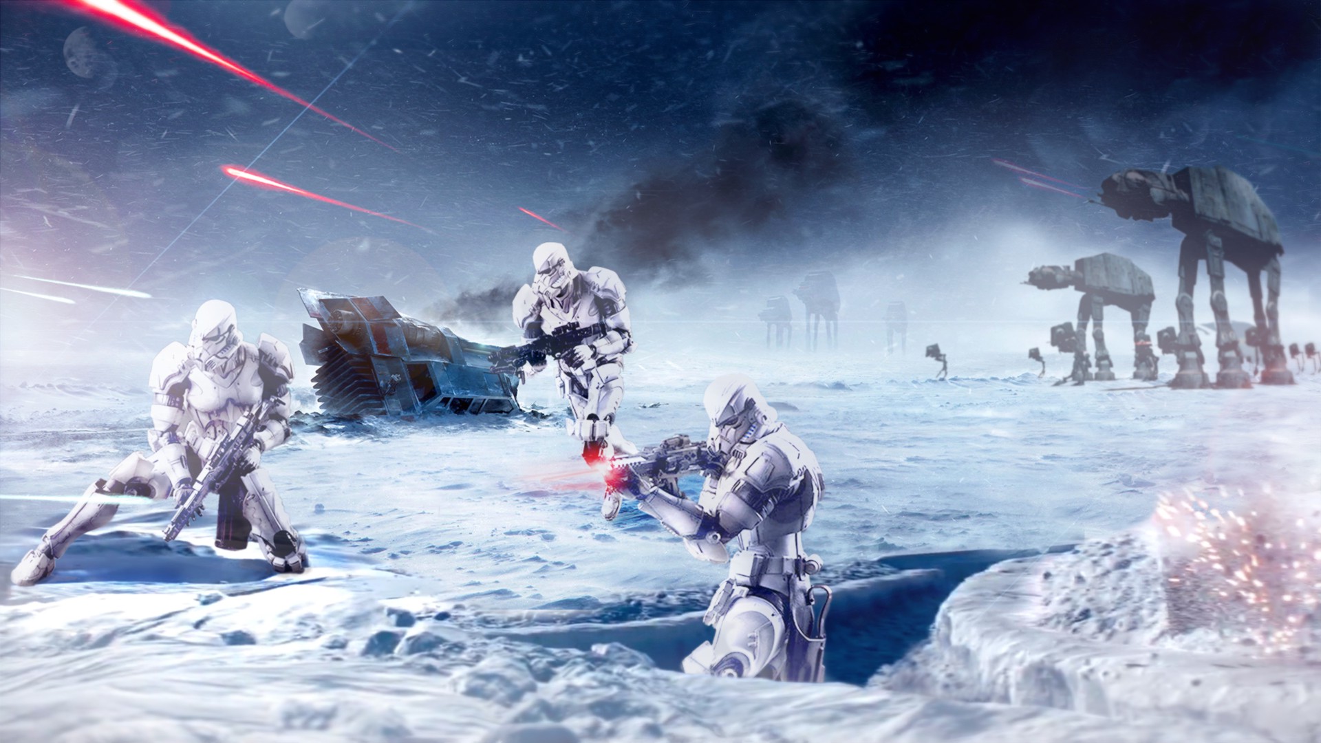 Star Wars Hoth Galactic Empire Snow Wallpaper HD Desktop And