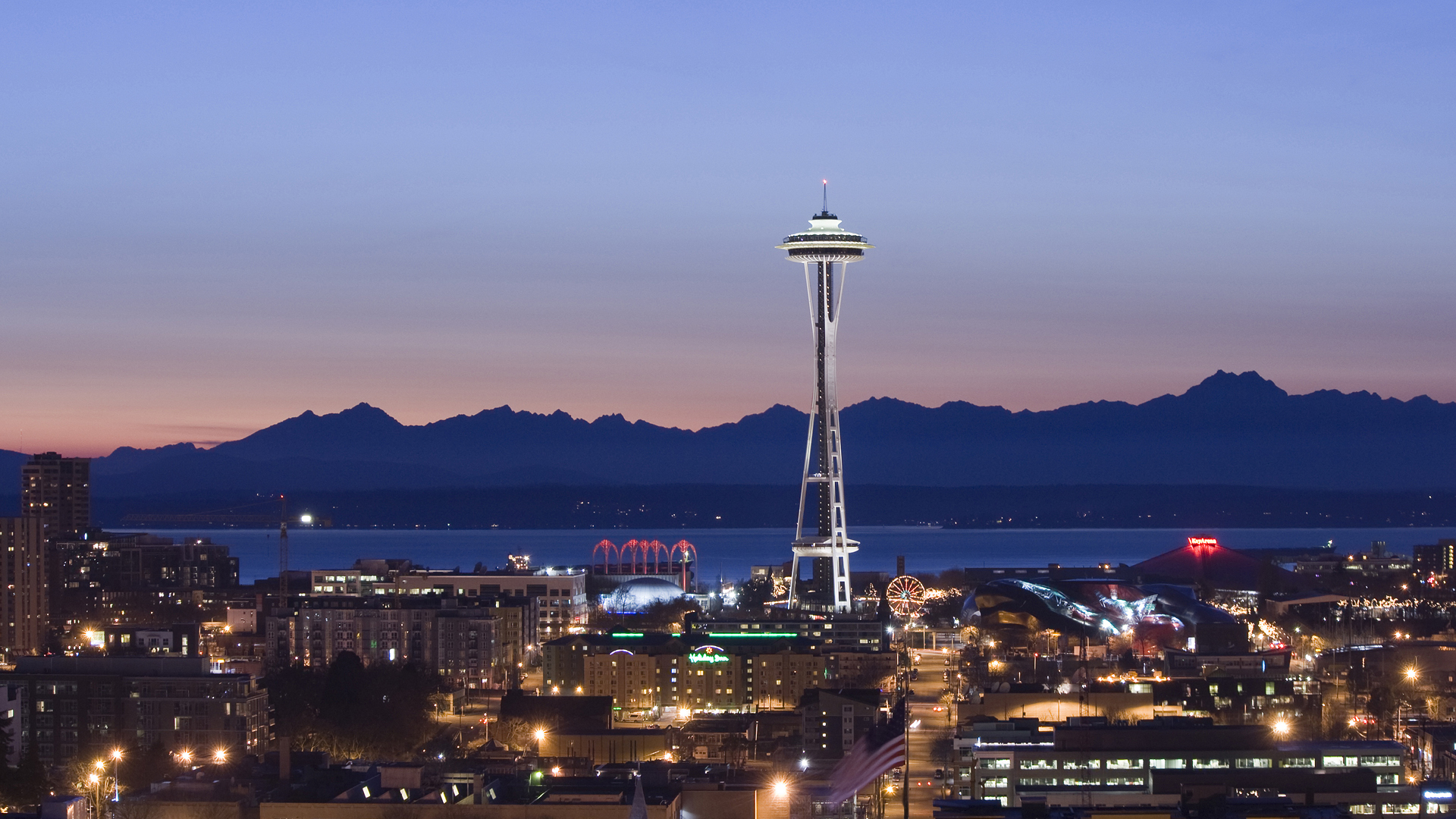 Space Needle Seattle 1080p   HQ Free Wallpapers download 100 high