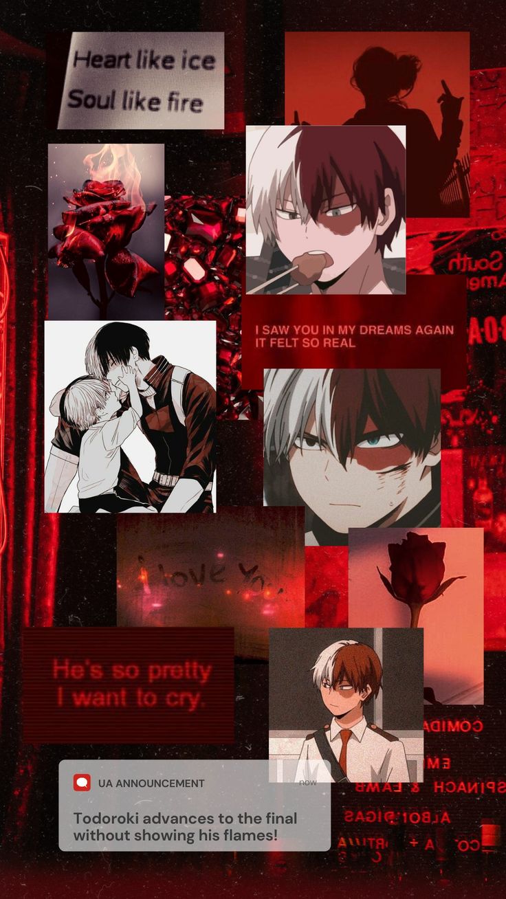 Free download Todoroki wallpaper red aesthetic Dark red wallpaper Red  [736x1308] for your Desktop, Mobile & Tablet | Explore 16+ Love Anime Boy  Wallpapers | Anime Love Wallpapers, Love Anime Wallpaper, Wallpaper Anime  Love