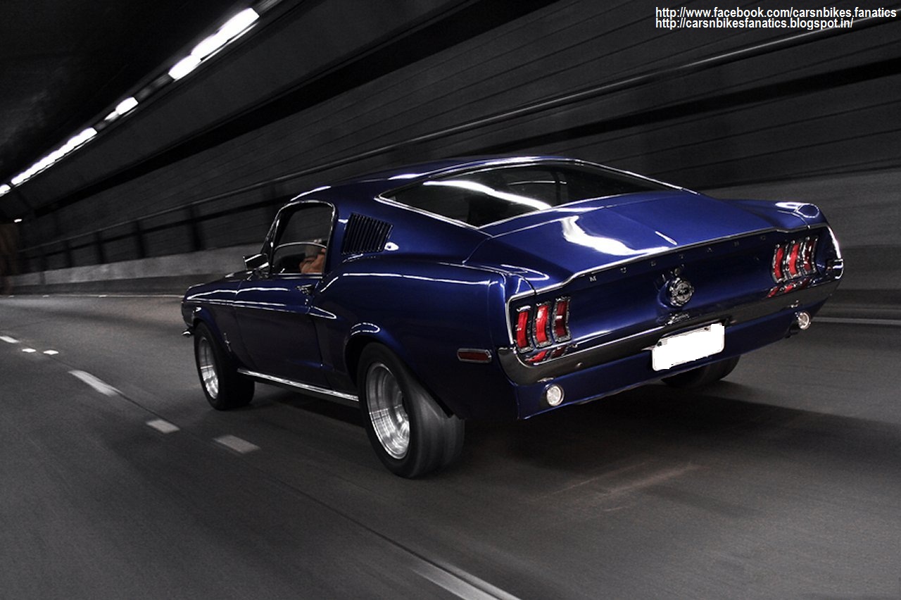 45++ 1968 Ford Mustang In Blue Wallpaper free download