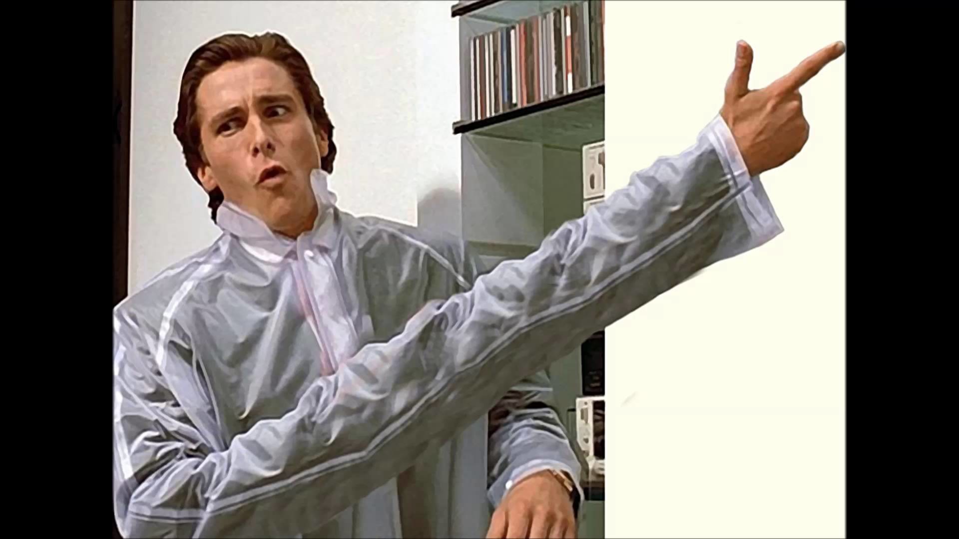HD wallpaper American Psycho couch Christian Bale sitting one person   Wallpaper Flare
