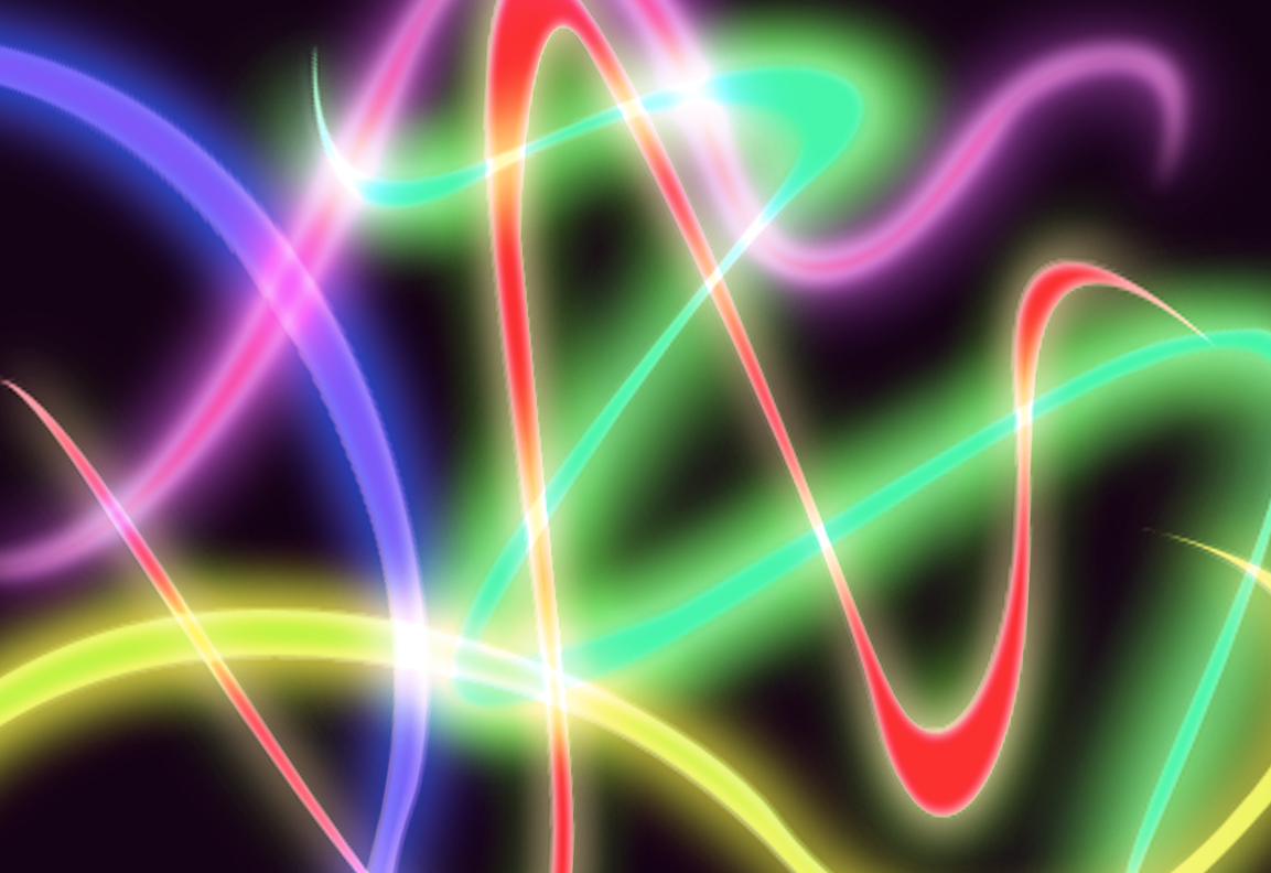 Neon Abstract Wallpaper Which Is Under The