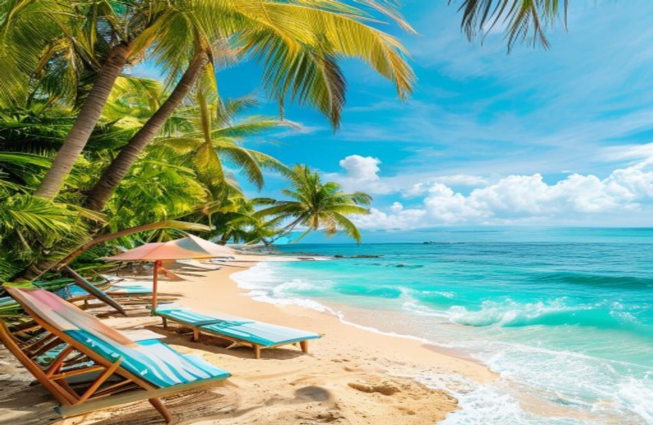 Beach Resort Wallpaper