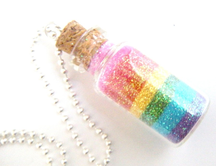 Rainbow Glitter In Bottle By Ambiguousangel