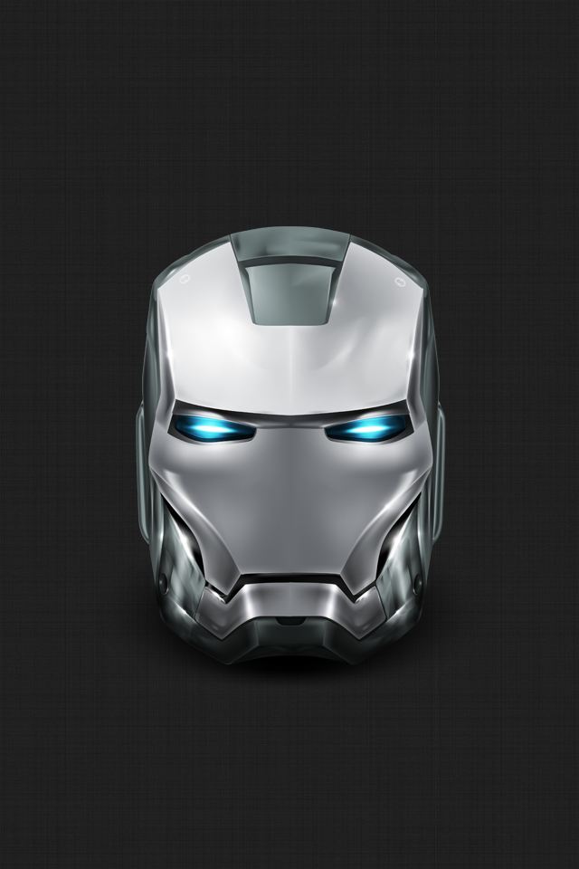 Silver Iron Man iPhone Wallpaper non 5 by vmitchell85 on