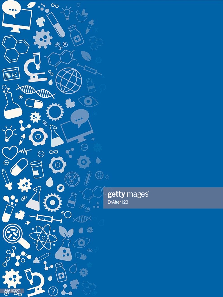 Medicine And Science Research Vertical Background stock