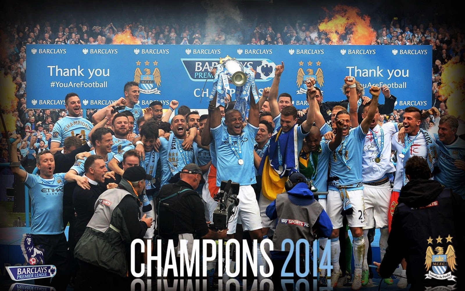Manchester City Premier League Champion England HD Desktop