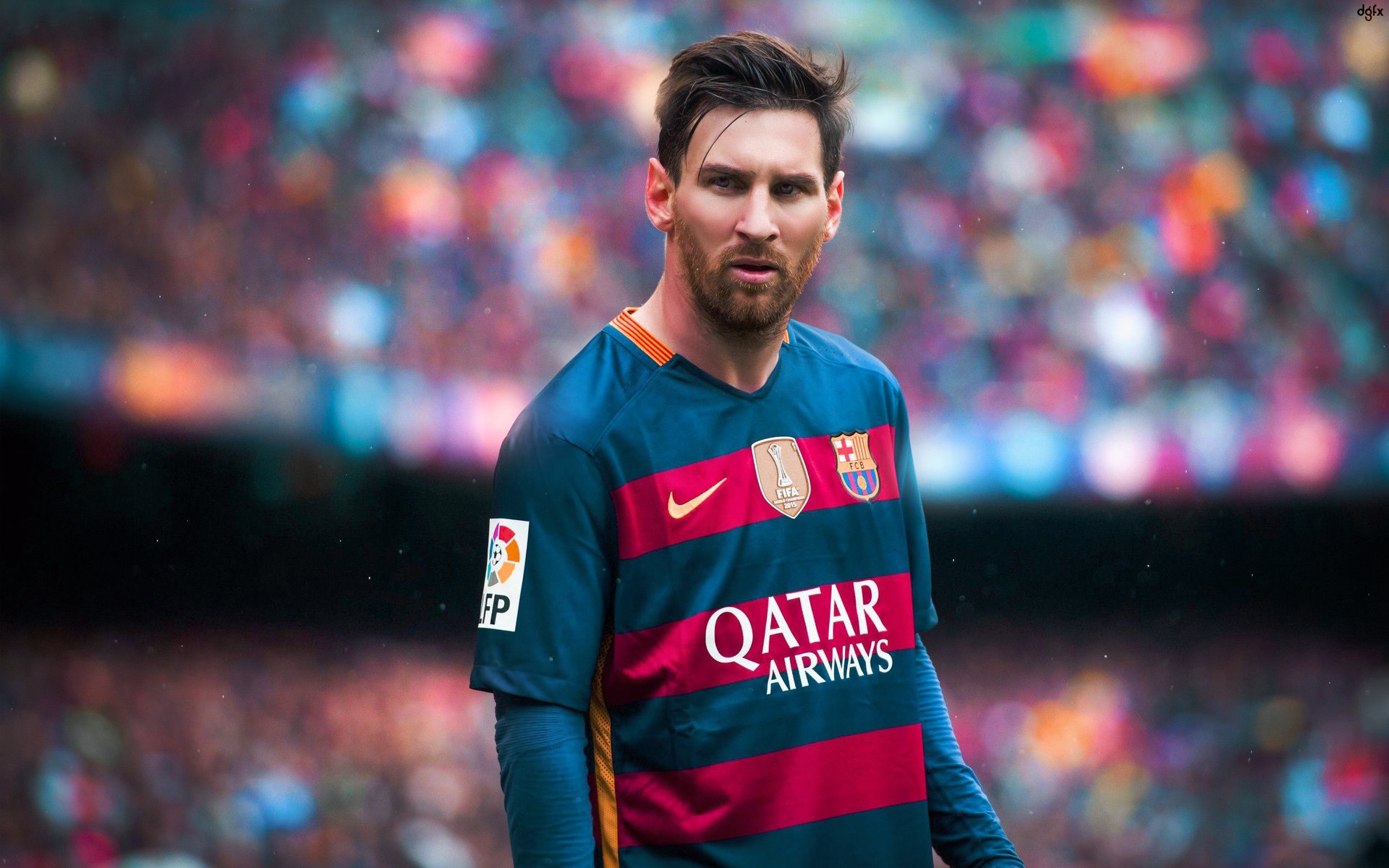 Leo Messi Fc Barcelona Retouch Desktop Wallpaper