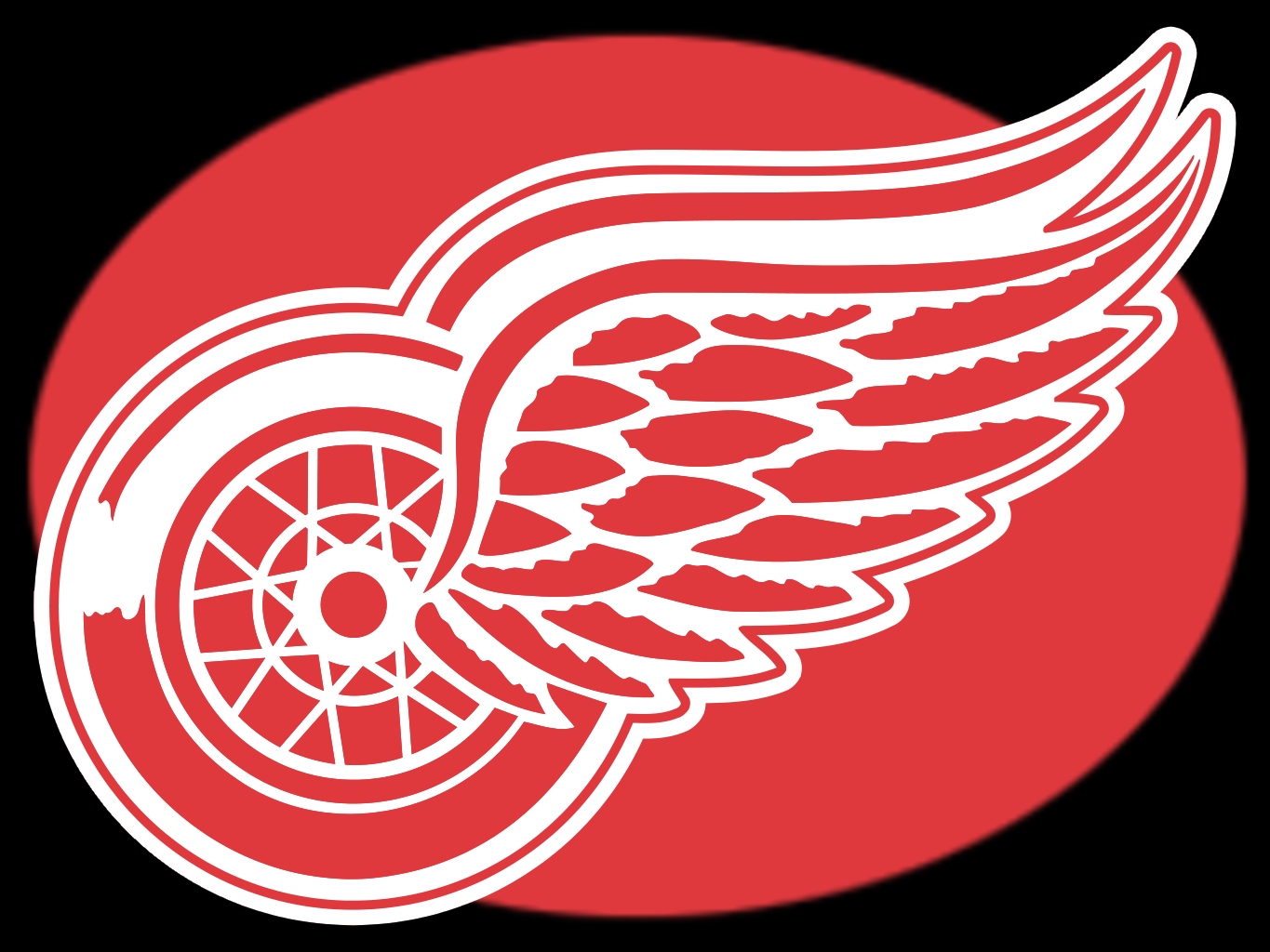 Wallpaper Red Wings Sport High Quality Background