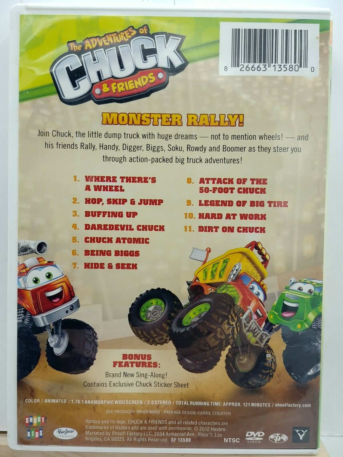 The Adventures Of Chuck And Friends Monster Rally Dvd Shout Kids