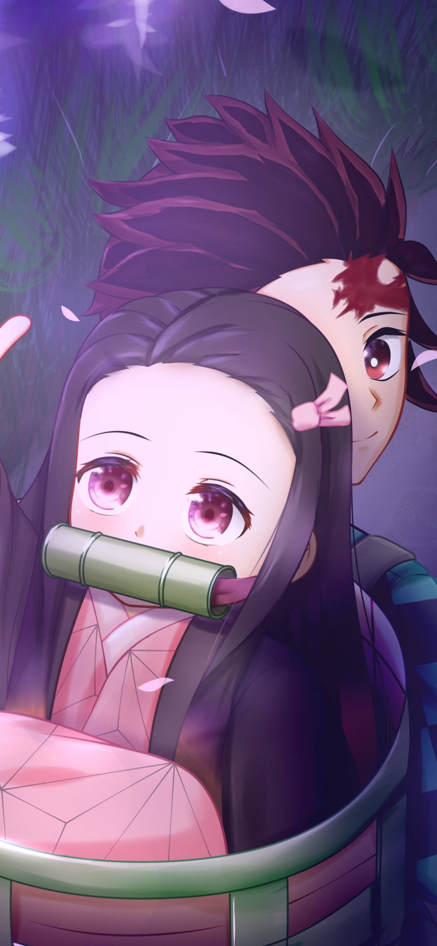 Nezuko Phone Wallpaper
