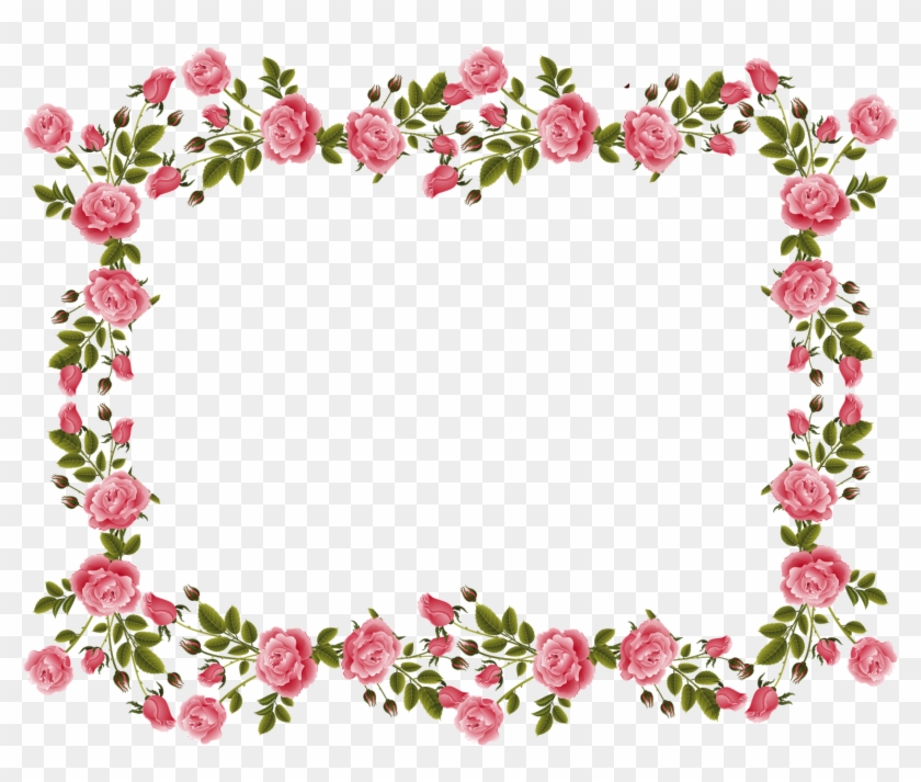 Pink Rose Wallpaper Border HD Flower Png