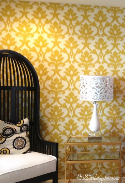 Use Starch To Apply Fabric As Faux Wallpaper