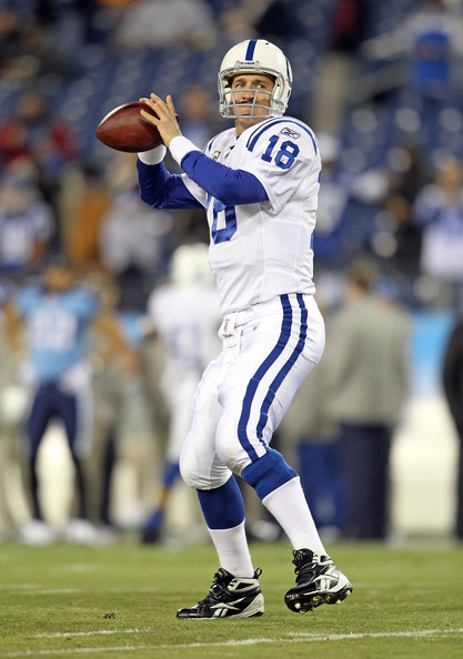 Peyton Manning Of The Indianapolis Colts Throws A