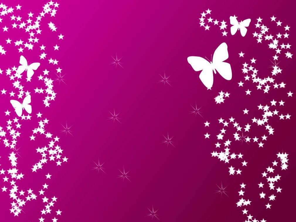 Hot Pink Butterfly Background Wallpaper