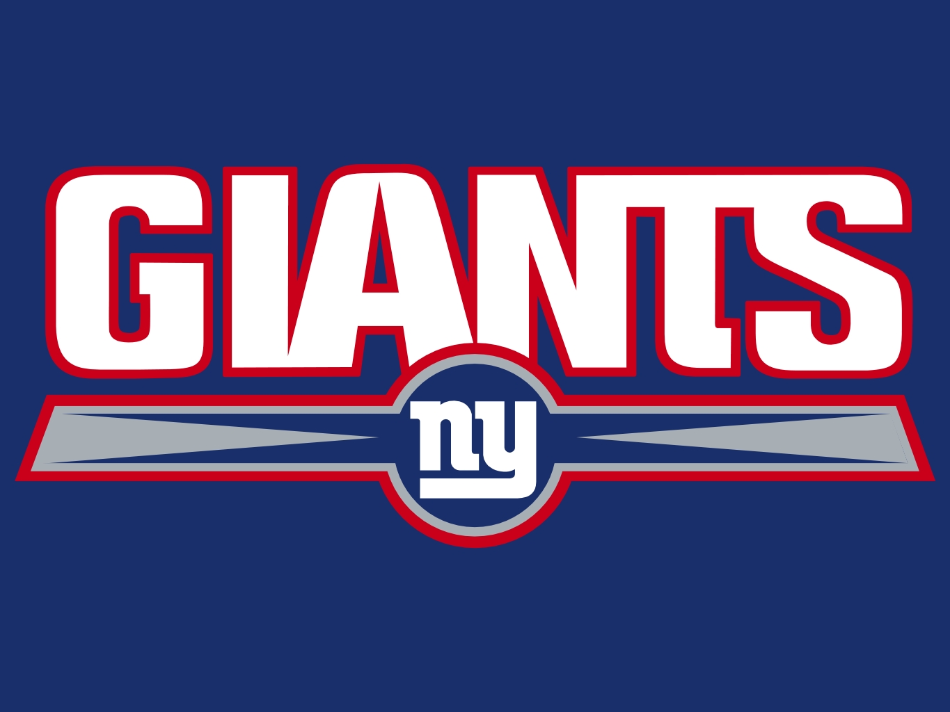 New York Giants logo, grunge art, American football team, emblem, blue  background, HD wallpaper