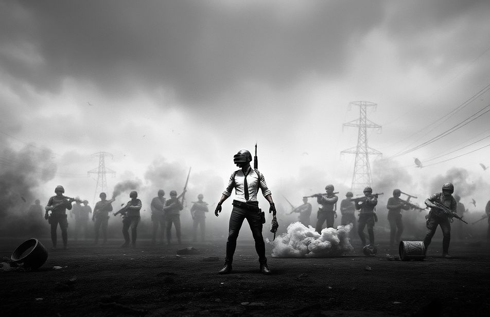 Black And White Pubg Wallpaper