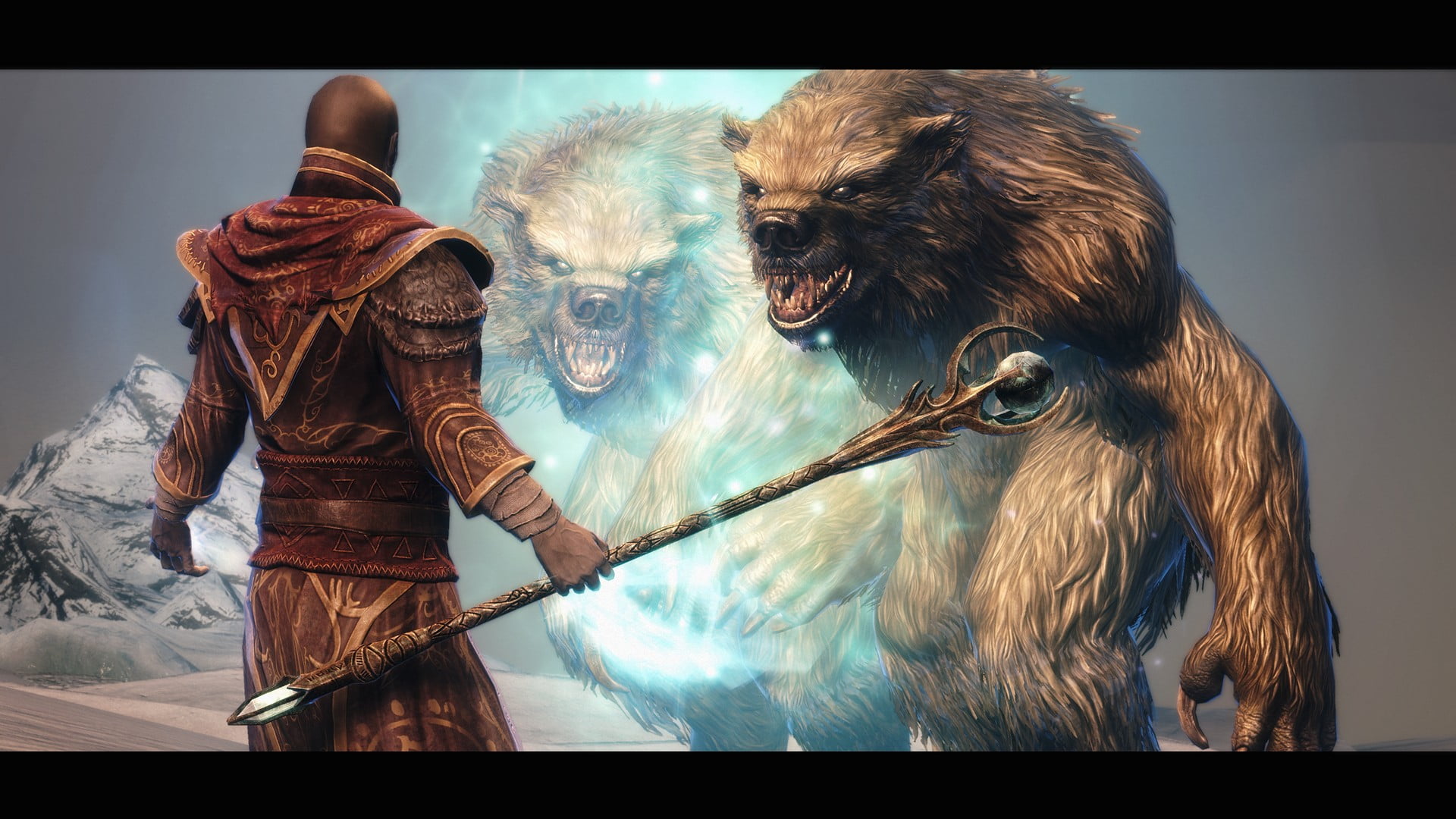 Mage And Beast Wallpaper The Elder Scrolls V Skyrim Sorcerer