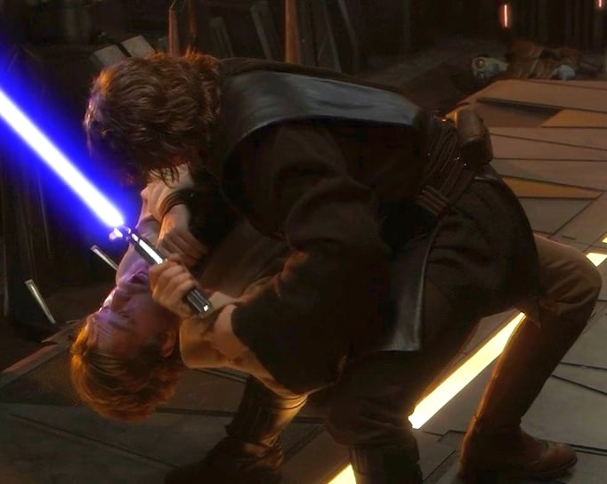 Anakin Skywalker Vs Obi Wan Kenobi Obi wan kenobi vs anakin