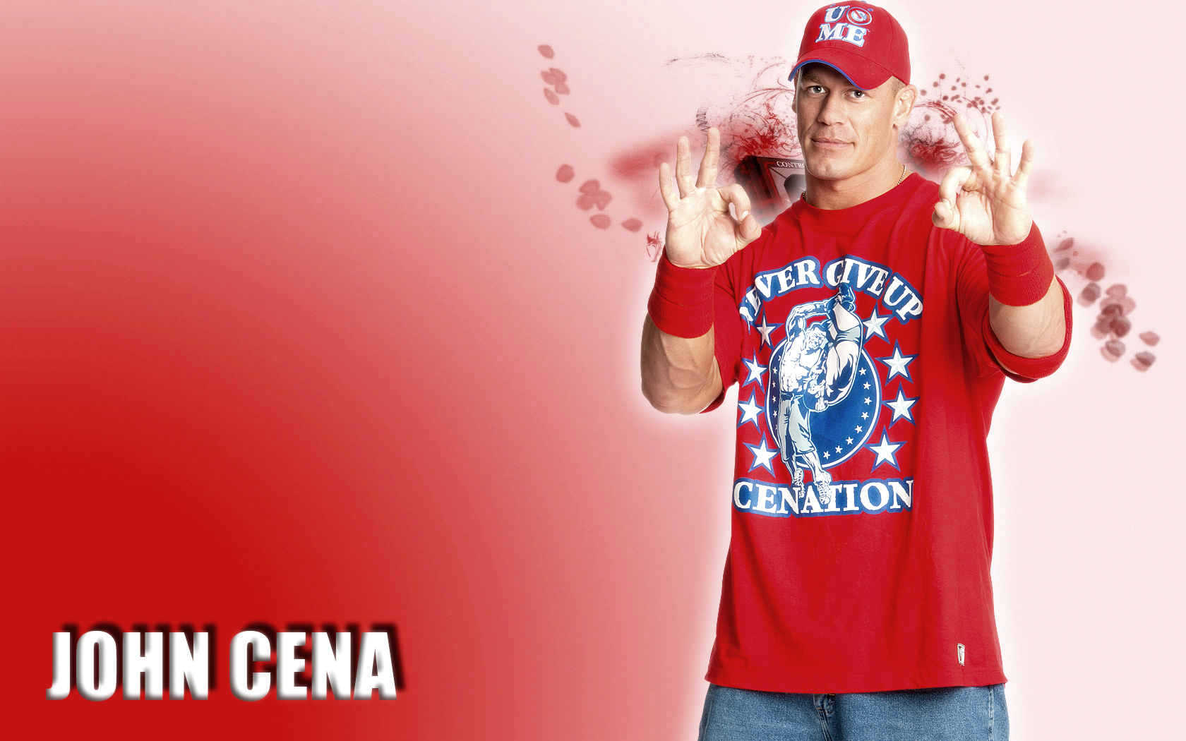 John Cena Wallpaper Pink Wwe Red By Gogeta126