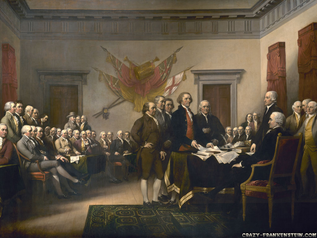 Wallpaper Trumbull Declaration Independence 4th Of July