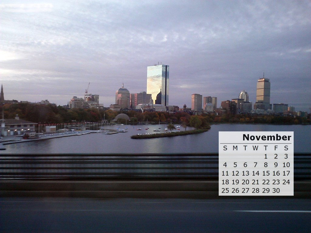 My Amateur Photography November Desktop Calendar