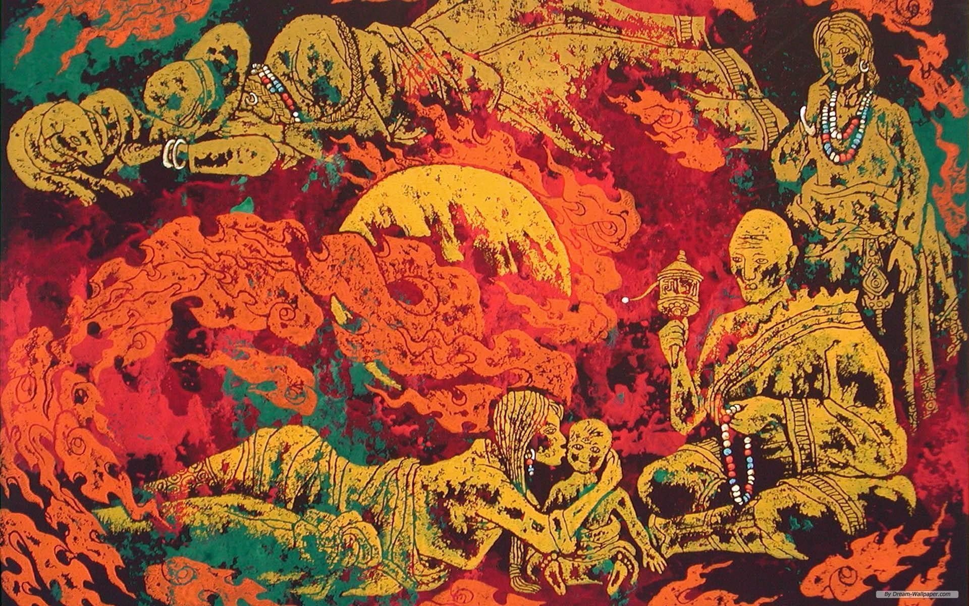 African Art Wallpaper On