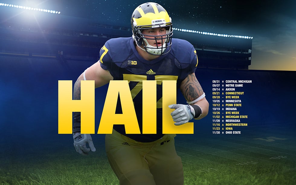 HAIL Part 3 2013 Season Michigan Football Fan Art 980x613