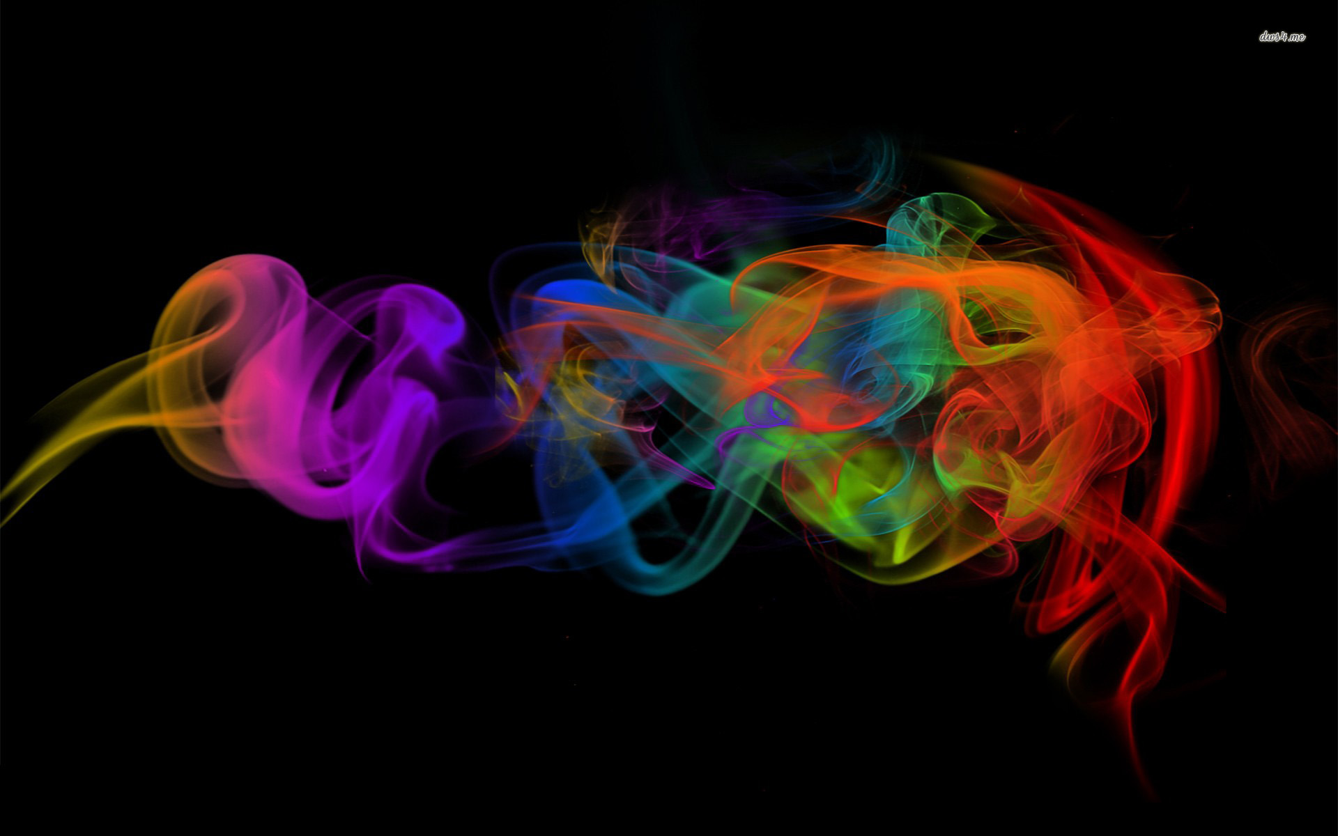 Colorful Smoke Wallpaper Abstract