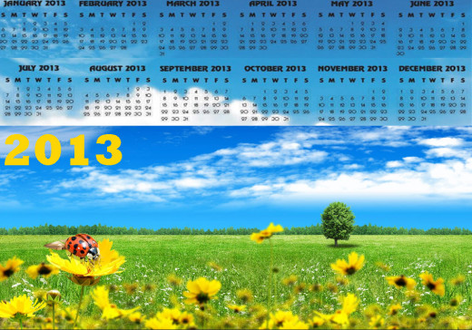 Calendar With Holidays HD Widesceen Wallpaper Background
