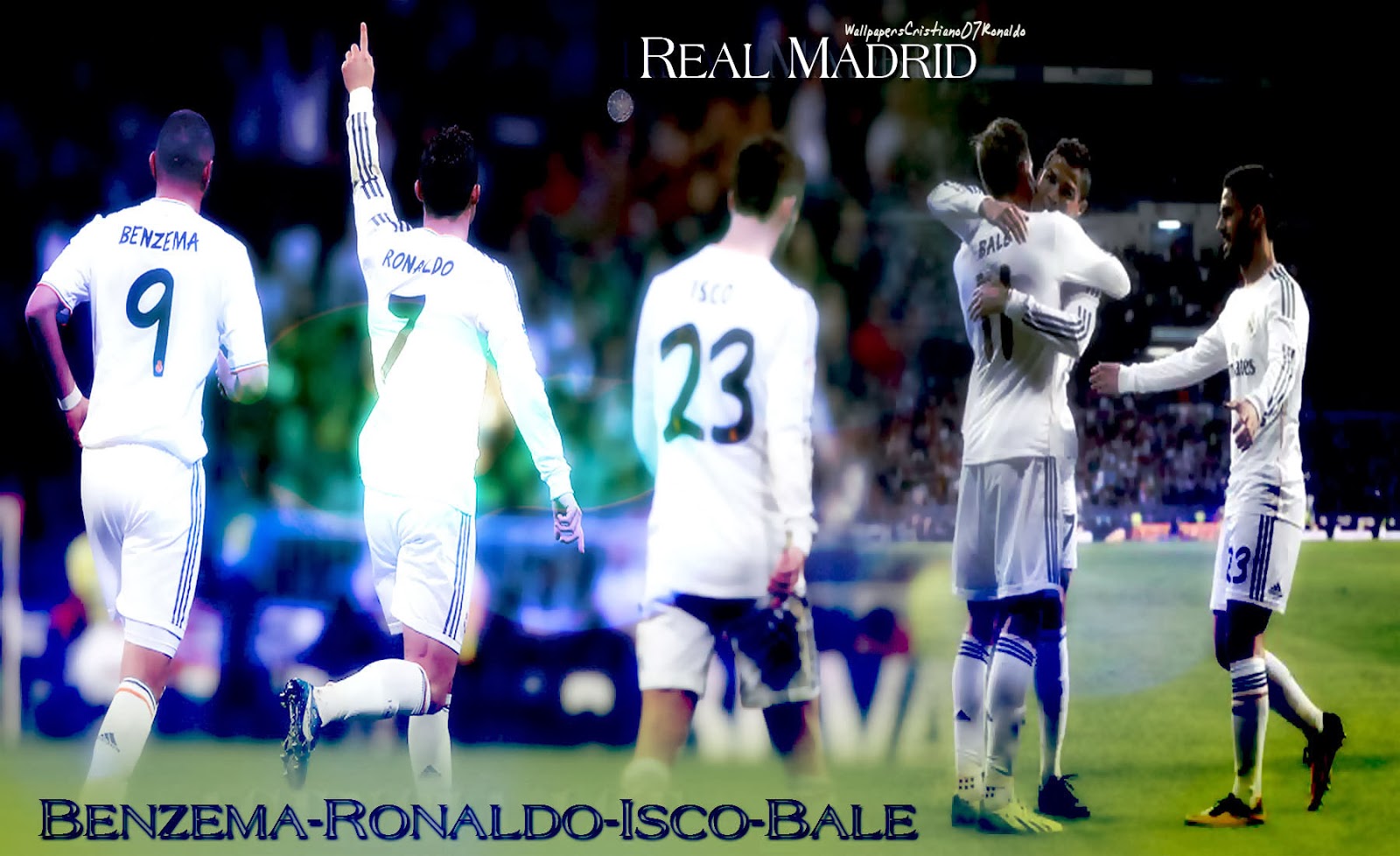 Cristiano Ronaldo Benzema Isco Bale Wallpaper HD Real Madrid